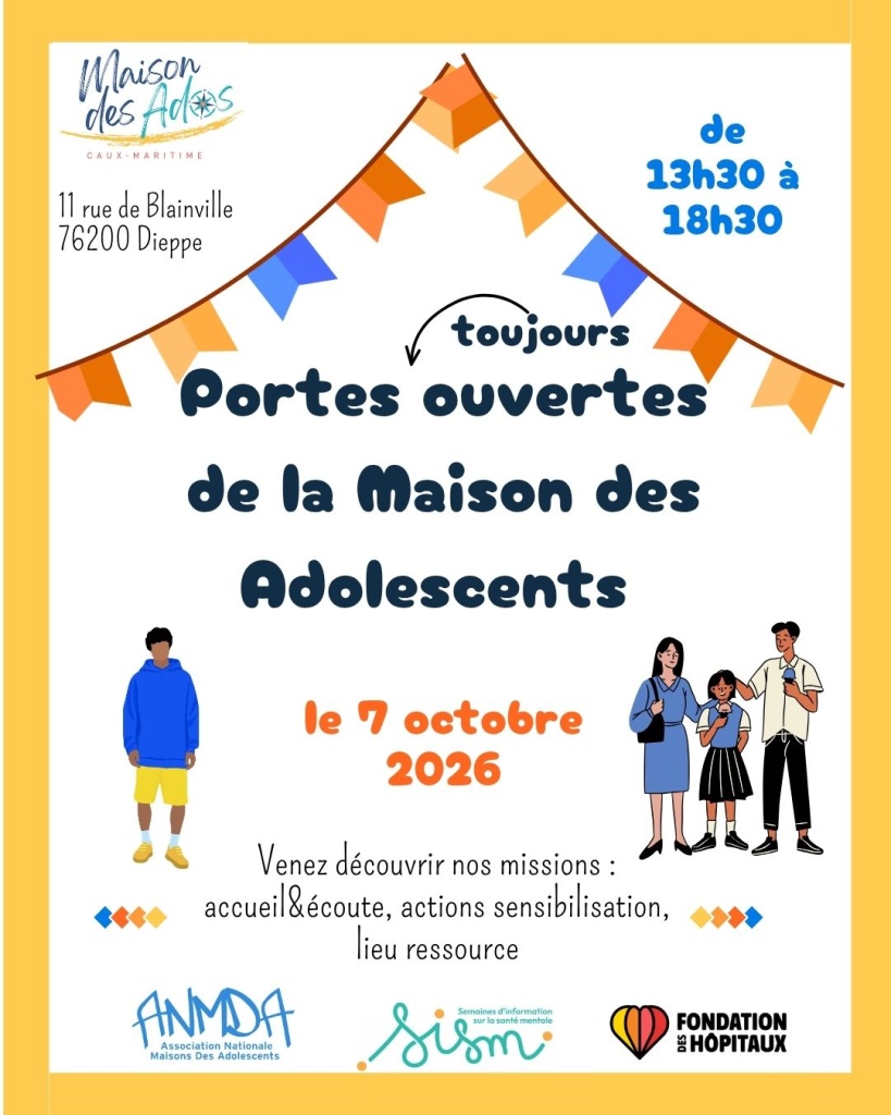Invitation à la Journée Portes Ouvertes de la Maison des Ados Caux Maritime